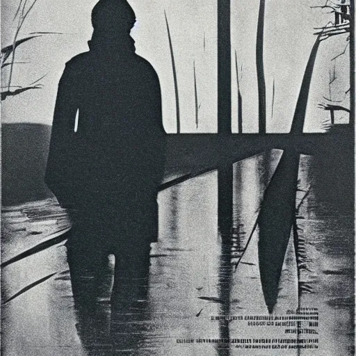 Image similar to stalker minimalist movie poster, soviet cinema, tarkovsky