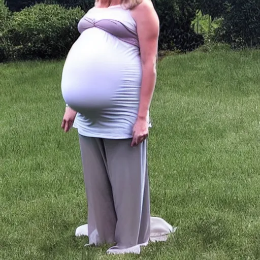 Prompt: pregnant Donald Trump