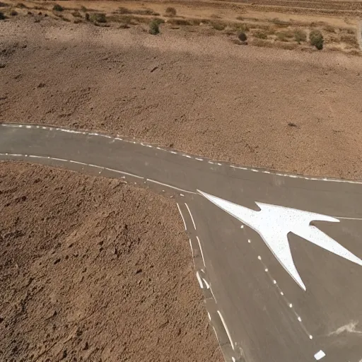 Image similar to aerial footage of ufos on the ground at Area 51