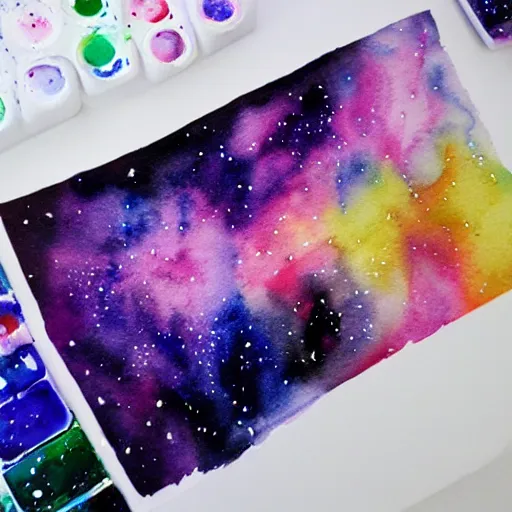 Prompt: galaxy watercolor