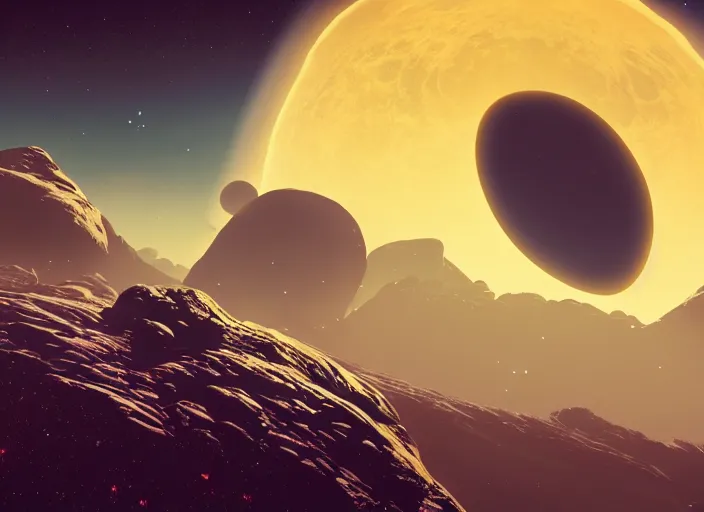 Image similar to no man's sky videogame beautiful screenshot