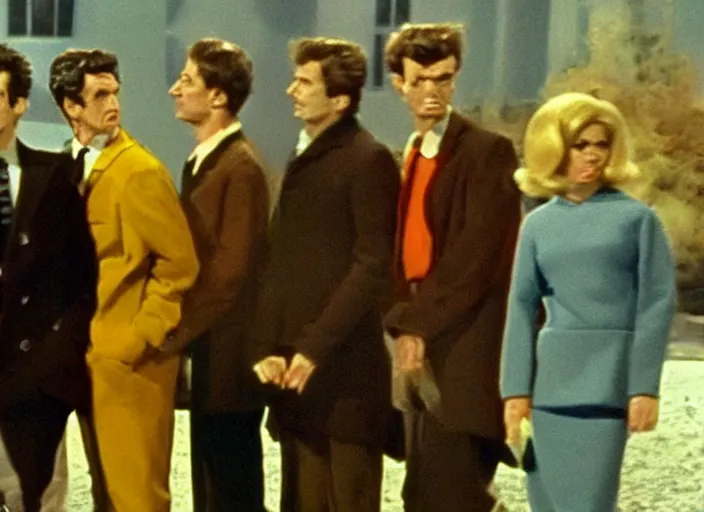 Image similar to still from a 1 9 6 0 s episode of doctor who