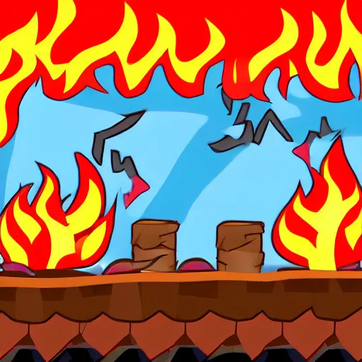 Image similar to firey from bfdi