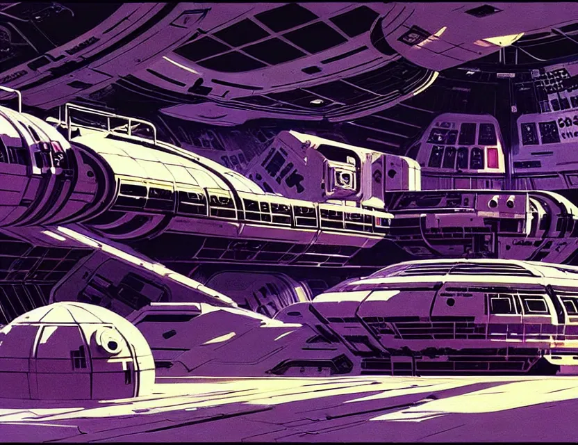 Prompt: concept art of an abandoned space station, by syd mead, intricate details, cinematic, epic