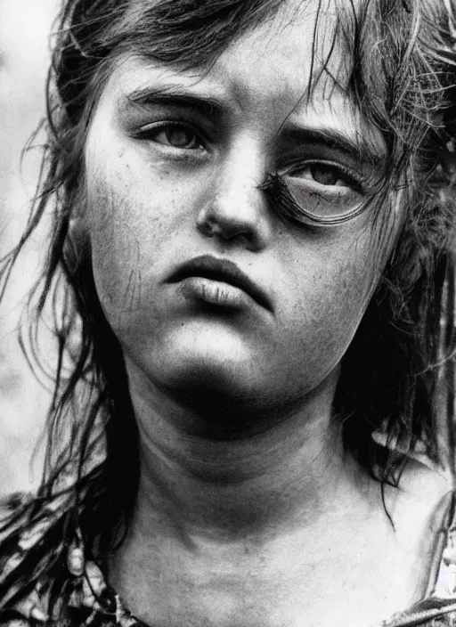 Image similar to hyper detailed photograph of a beautiful young woman by don mccullin, color, dslr