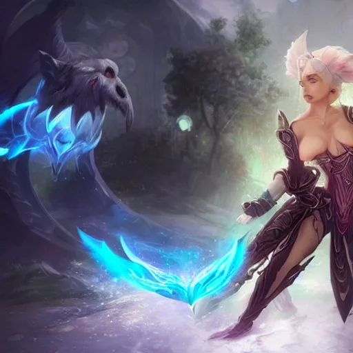 Prompt: kerli koiv in the art style arcane : league of legends, christopher c lee, digital art, matte painting, dramatic