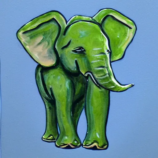 Image similar to green elephant