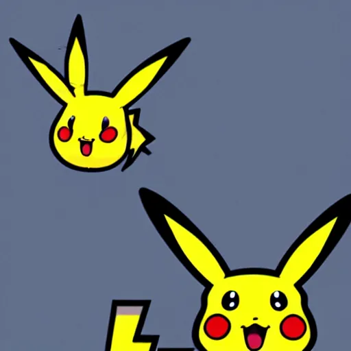 Image similar to a cross between pikachu, and gloom