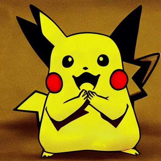 Image similar to pikachu digital art