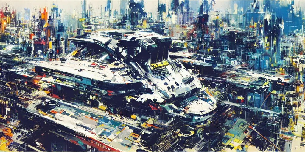 Prompt: google street view of 2. 0 0 1 1, painted by john berkey