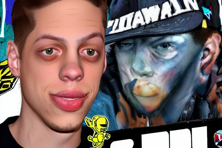 Image similar to pete davidson in tony hawks pro skater 4