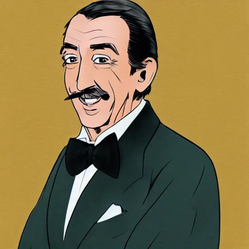 Image similar to a portrait of walt disney in isekai style