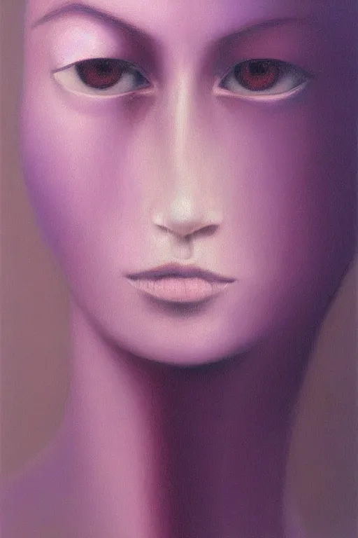 Image similar to Portrait of Amy Rose, abstract purple lighting, intricate, elegant, somber, highly detailed, oil painting, smooth, sharp focus, illustration, art by zdislav beksinski