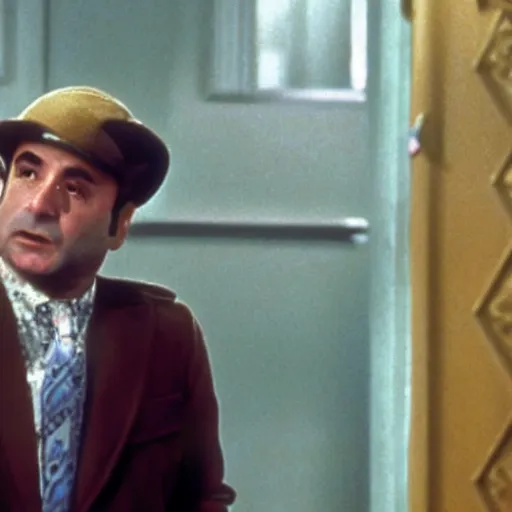 Prompt: film still of bob hoskins in the greatest bumbling detective ( 1 9 7 8 )