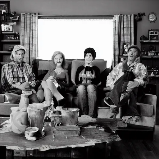 Image similar to film still of the 2 0 1 2 tv show'the new york hillbillies '. sigma 8 5 mm f / 1. 2