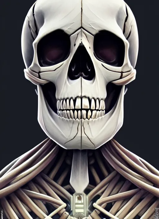 Prompt: symmetry!! portrait of a skull trooper from fortnite, intricate, elegant, highly detailed, digital painting, artstation, concept art, smooth, sharp focus, illustration, art by artgerm and greg rutkowski and alphonse mucha