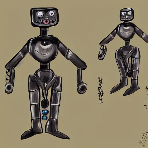 Prompt: concept art, Anthropomorphic athletic humanoid robot penguin, creepy,sci fi