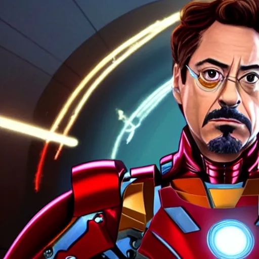 Prompt: robert downey Jr as Tony Stark in a pixar movie