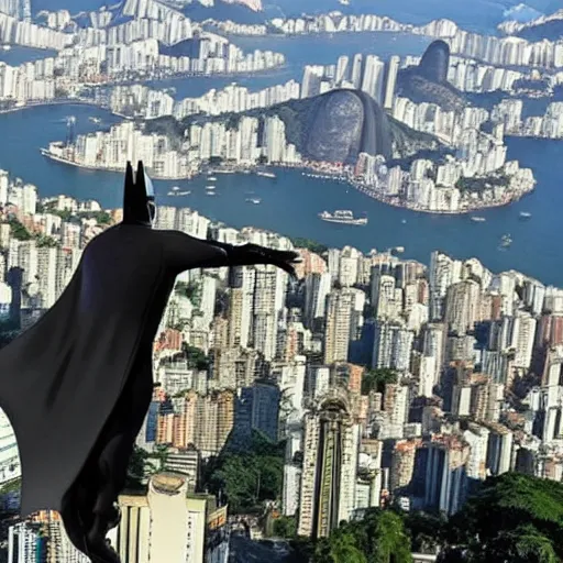 Image similar to batman in rio de janeiro