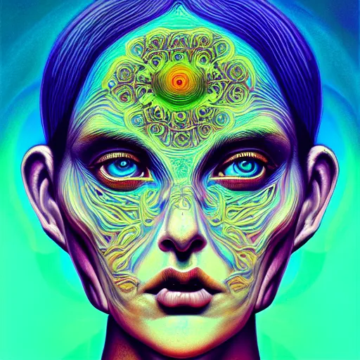 Image similar to An extremely psychedelic portrait of heaven, surreal, LSD, face, detailed, intricate, elegant, lithe, highly detailed, digital painting, artstation, concept art, smooth, sharp focus, illustration