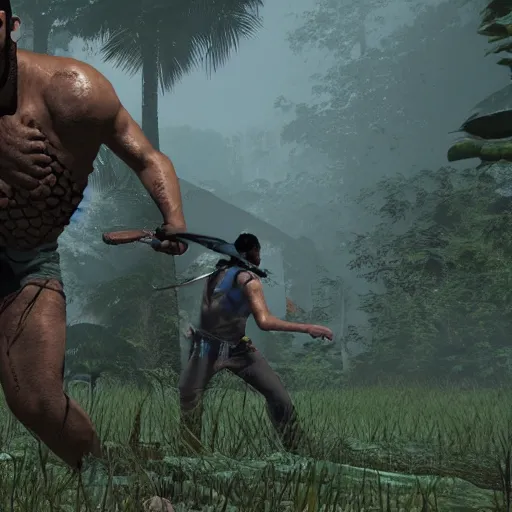 Prompt: Turok rendered in Cry Engine 3