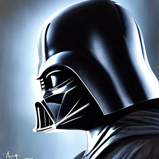 Image similar to darth vader without his helmet, artstation hall of fame gallery, editors choice, # 1 digital painting of all time, most beautiful image ever created, emotionally evocative, greatest art ever made, lifetime achievement magnum opus masterpiece, the most amazing breathtaking image with the deepest message ever painted, a thing of beauty beyond imagination or words