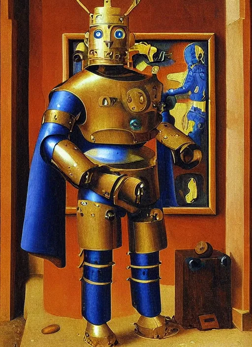 Image similar to warrior robot by Jan van Eyck