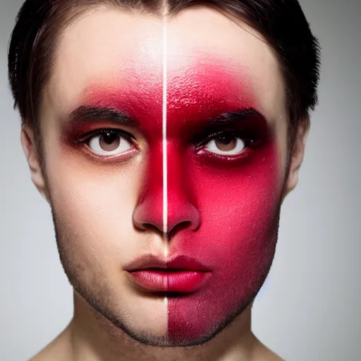 Image similar to Cherry man, makeup