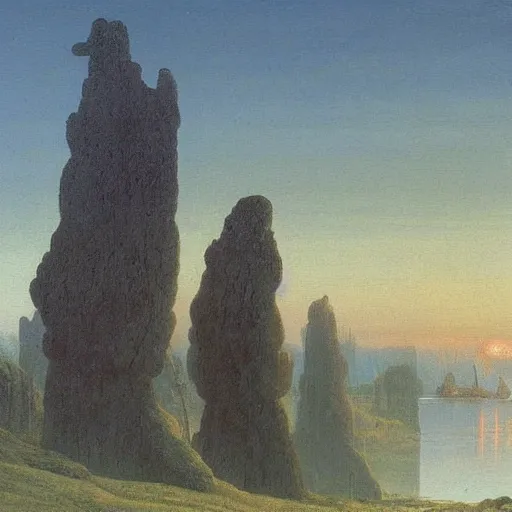 Image similar to a beautiful painting representative of the art style of caspar david friedrich