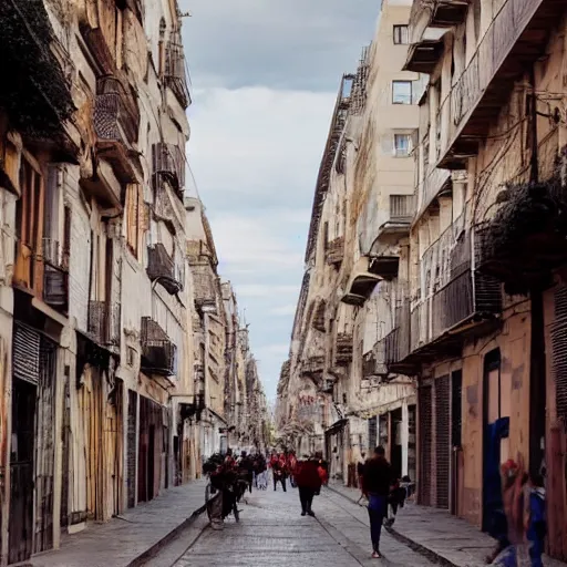 Image similar to streets of a argentinian city