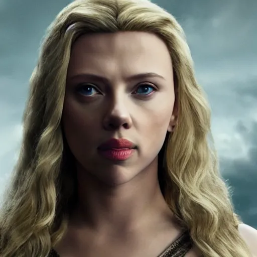 Image similar to scarlett johansson as galadriel