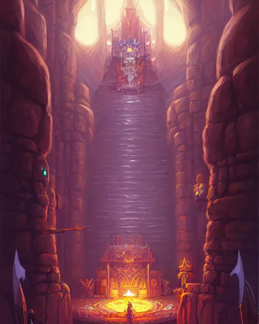 Image similar to Throne Room of the Shaman Owl King, by Andreas Rocha