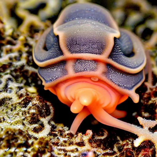 Image similar to close-up of a sea slug in its habitat