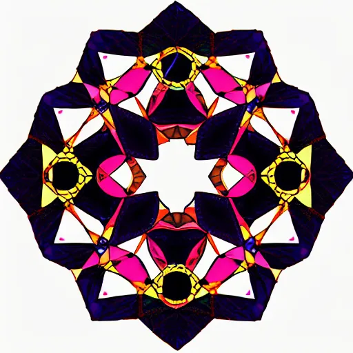 Prompt: octagons tesselating in hyperbolic space