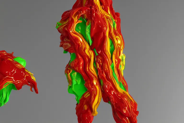 Image similar to Painful pleasures by Lynda Benglis, octane render, 4k, 8k