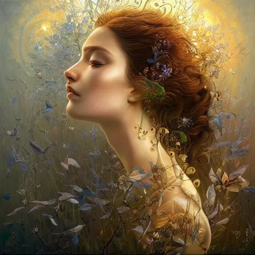 Prompt: serenity, intricate, digital art by artgerm and karol bak, sakimi chan and casey baugh gediminas pranckevicius