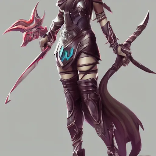 Prompt: female fantasy warrior in the style of Artgerm, WLOP, Rossdraws, trending on artstation H- 768