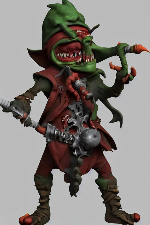 Prompt: A goblin pirate, 3d render, blender, portrait, detailed, 4k