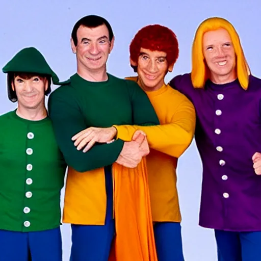 Prompt: The Wiggles as the Fellowship of the Ring