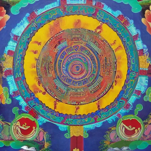 Image similar to tibetan mural