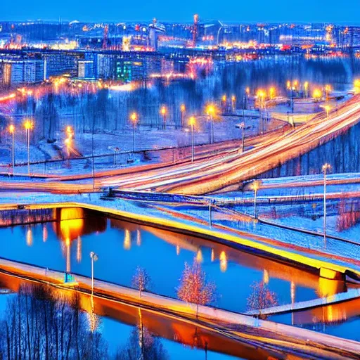 Prompt: novosibirsk, high quality photo,