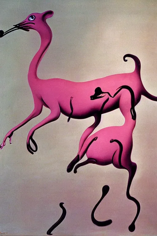 Image similar to The Pink Panther by Salvador Dalí