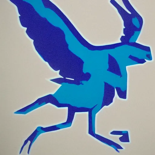 Image similar to portrait of benjamin netanyahu as a pokemon, wings, blue, water