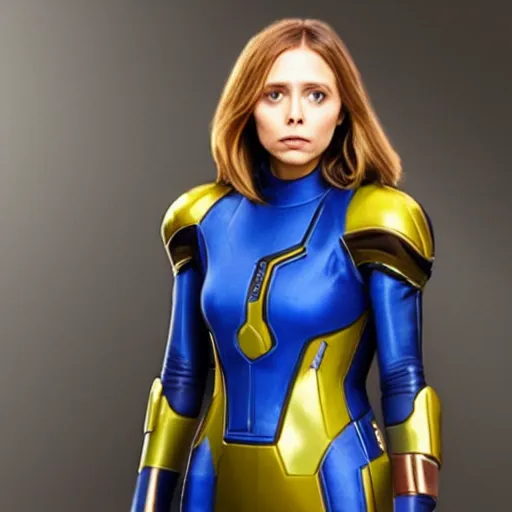 Image similar to elizabeth olsen as samus aran