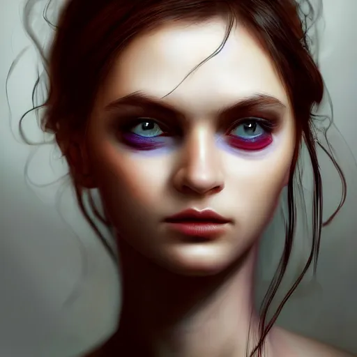 Image similar to I've had a rough day, healthcare worker, perfect eyes, full body shot, portrait, sad, tiredfantasy, beautiful face, medieval, vivid colors, elegant, concept art, sharp focus, digital art, Hyper-realistic, 4K, Unreal Engine, Highly Detailed, HD, Dramatic Lighting by Brom, trending on Artstation