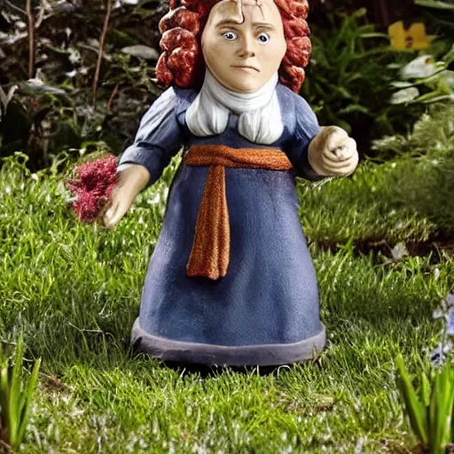 Prompt: hermione granger garden gnome