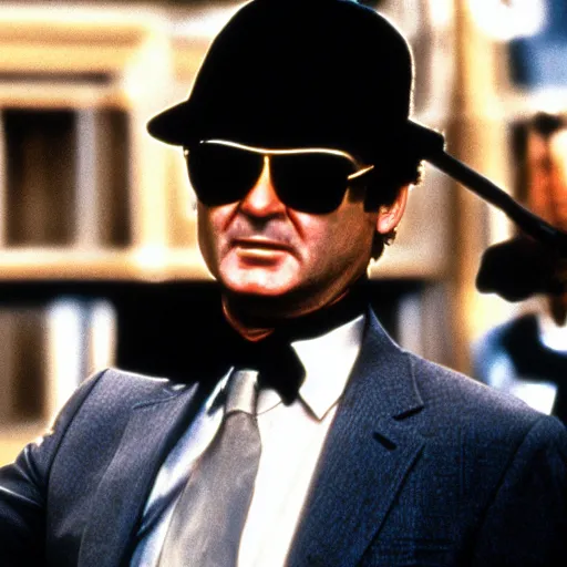 Prompt: bill murray in blues brothers