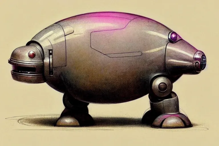 Image similar to ( ( ( ( ( 1 9 5 0 s retro future robot hippo. muted colors. ) ) ) ) ) by jean - baptiste monge!!!!!!!!!!!!!!!!!!!!!!!!!!!!!!