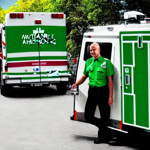 Image similar to anthropomorphic ambulance, high resolution photo