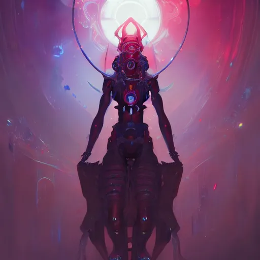 Image similar to a portrait of a cybernetic illuminati occultist, cyberpunk concept art by pete mohrbacher and wlop and artgerm and josan gonzales, digital art, highly detailed, intricate, sci-fi, sharp focus, Trending on Artstation HQ, deviantart, unreal engine 5, 4K UHD image